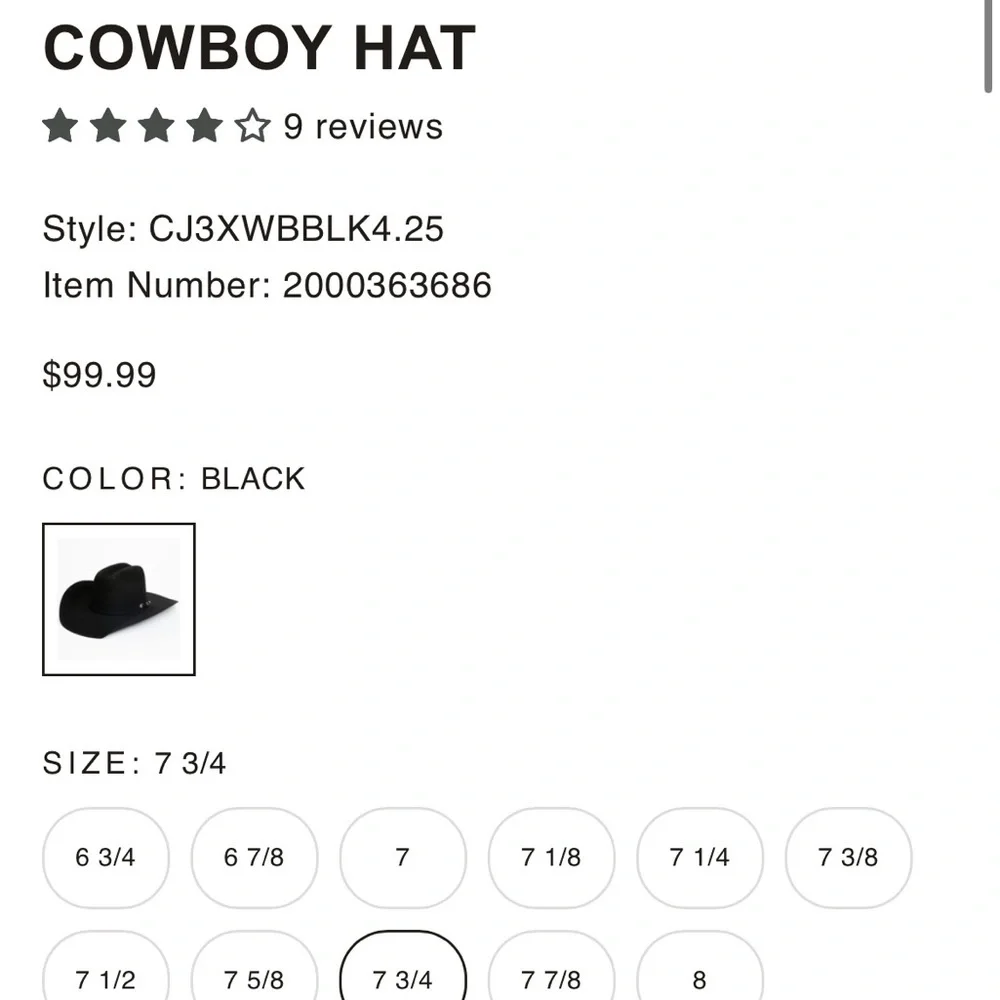 Cody James 3X Wool Hat